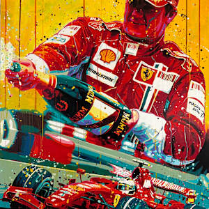 “Kimi Räikkönen – The Iceman” by Artist Allan Buch