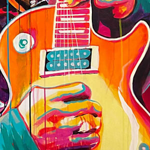 Slash – Strings of Fire by Artist Allan Buch  Image: SLASH detail