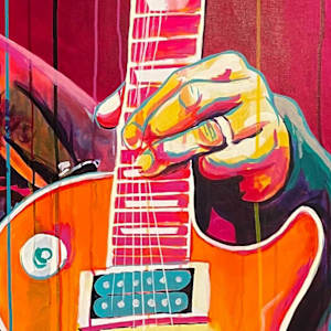 Slash – Strings of Fire by Artist Allan Buch  Image: SLASH detail