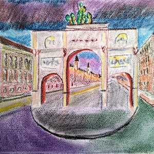 Siegestor in Munich by Paul Riedel