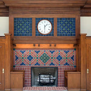 Fireplace Wall by Grueby Faience Company, Image 1.
