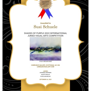 Mountains by Susi Schuele  Image: Bronze Award - Camelback Gallery - "Shades of Purple" - 2022