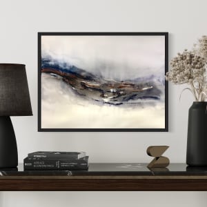 Thunder On The Mountain by Susi Schuele  Image: framed in black