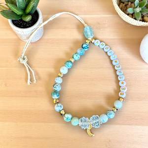 Be The Light Rear View Decoration - Gold Moon by Susi Schuele