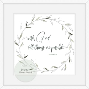 With God All Things Are Possible by Susi Schuele 