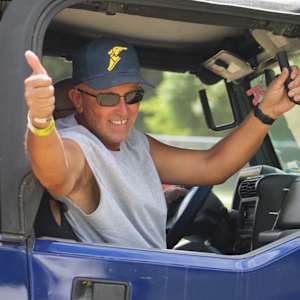 Young Man just flippin' by Tami Hritzay  Image: Bantam Jeep 2024