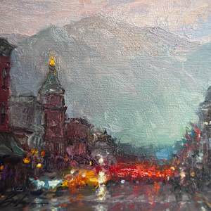 Rain on Main by Suzie Baker, Image 1.