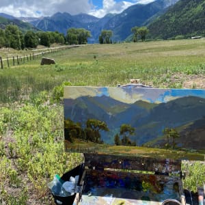 Telluride Deep Greens and Blues by Suzie Baker 