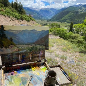Telluride View from Above by Suzie Baker 