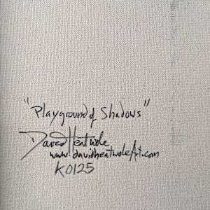 Playground of Shadows by David Heatwole  Image: back of Playground of Shadows