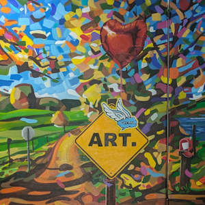 Art Angel Crossing Through Shifting Planes by David Heatwole  Image: Panels 3 and 4 of "Calling of the Art Angel"