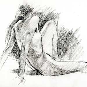 untitled life drawing 101 by Edward Henrion