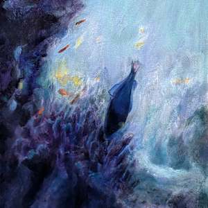 Linger, Glide, Traverse - Triptych by Cleo Huggins  Image: Linger