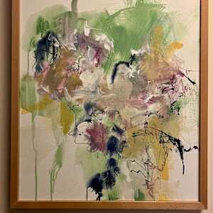 Spring Flowers by Astrid Steingrueber  Image: framed - wooden frame