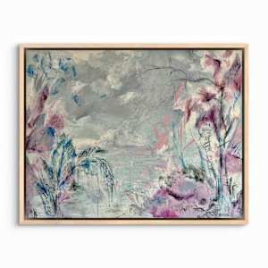 Mist over petals by Astrid Steingrueber  Image: framed example