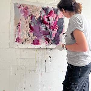 Pink flush by Astrid Steingrueber  Image: making of