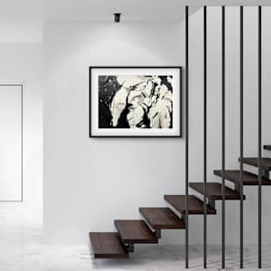 Ink and Silence by Astrid Steingrueber  Image: framed example