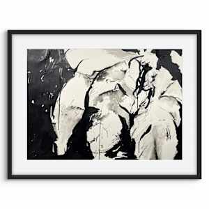 Ink and Silence by Astrid Steingrueber  Image: framed example