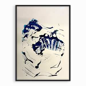 Between black and blue No1 by Astrid Steingrueber