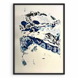 Between black and blue No2 by Astrid Steingrueber