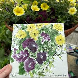 Petunias and Ivy, May 21, 2023 by Rhonda Young, Image 4.