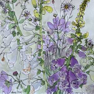 Foxglove Bouquet, August 17, 2025 by Rhonda Young, Image 4.