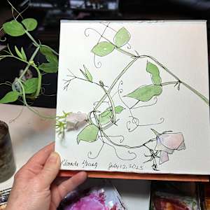 Sweet Peas, July 12, 2023 by Rhonda Young, Image 3.