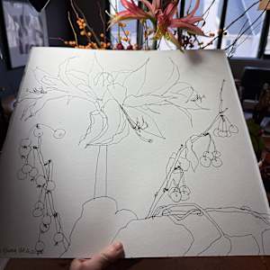 Amaryllis, Crabapples and Ivy, October 26, 2025 by Rhonda Young, Image 2.