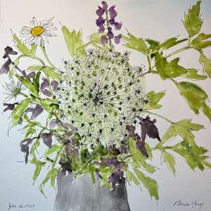 Summer Bouquet with Allium, June 26, 2024 by Rhonda Young