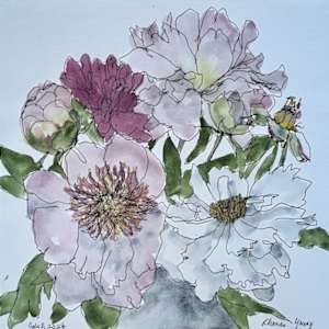 Delwood Peonies, July 8, 2024 by Rhonda Young