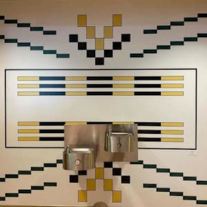 Dena'ina Quillwork Mural by Tava Kairaiuak