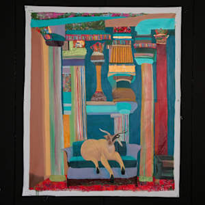 Goat on Couch by Breyahna Coston