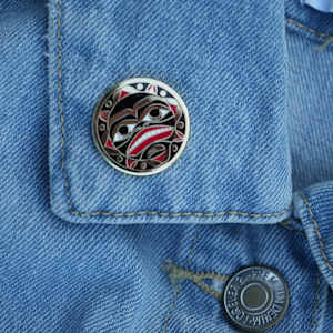 Salish Moon Enamel Pin by Taylor Cameron