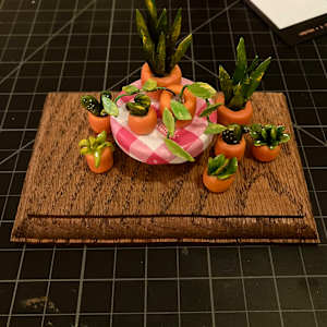 Gingham Garden 2 by Megan Castillo