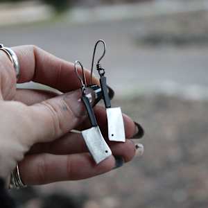 Butchers Knife Earrings by Raven Deidzikú