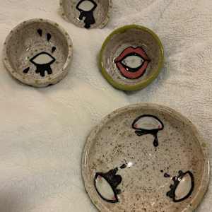 spirit eye bowls by Ashley Tiedeman