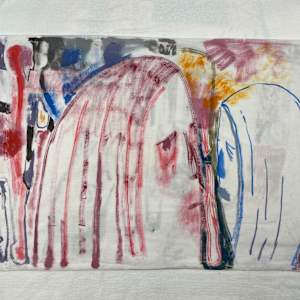 Faces and Figures Pillow case by ELLEN MARIE BLAZICH