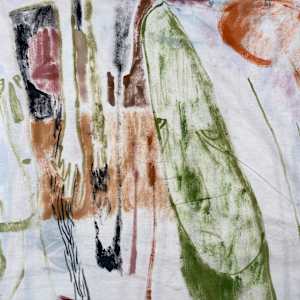 Faces and Figures Pillow case by ELLEN MARIE BLAZICH 