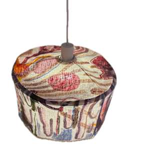 hanging linen lamp by ELLEN MARIE BLAZICH 