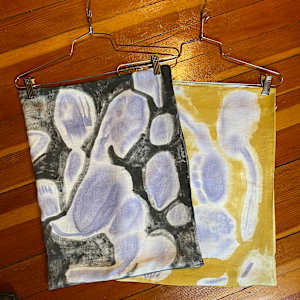 Fossils Black Pillow Cover by ELLEN MARIE BLAZICH 