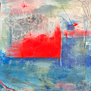 Red Sails Series by Phyllis Frazer-Mayer  Image: Red Sails 1- 12x 12