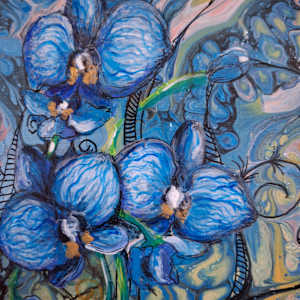 Blue Orchids by Jana 
