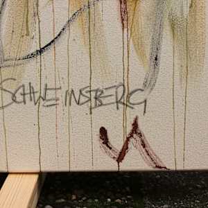 FEARLESS IN YELLOW by Daniela Schweinsberg  Image: Detail with signature