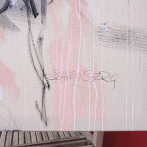 THROUGH ROSE COLORED GLASSES II by Daniela Schweinsberg  Image: Detail, signature