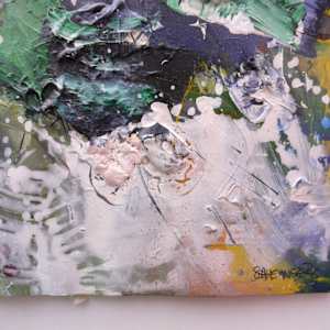 PAINTING DIARIES #4 by Daniela Schweinsberg  Image: Detail with signature