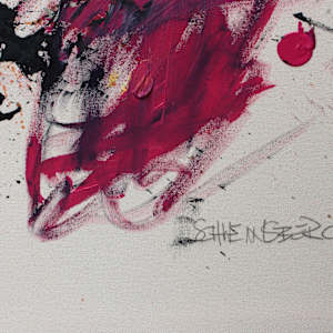 OUT FOR ALL THAT I CAN GET by Daniela Schweinsberg  Image: Detail, signature