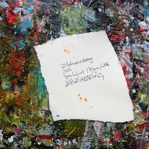ABSTRACT SNAPSHOTS - STRIPES 1 by Daniela Schweinsberg  Image: Back with signature