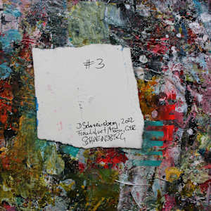 ABSTRACT SNAPSHOTS - STRIPES 3 by Daniela Schweinsberg  Image: Back with signature