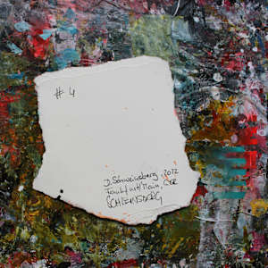 ABSTRACT SNAPSHOTS - STRIPES 4 by Daniela Schweinsberg  Image: Back with signature