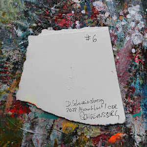 ABSTRACT SNAPSHOTS - STRIPES 6 by Daniela Schweinsberg  Image: Back, signature
